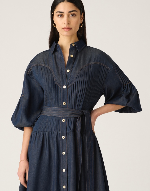 MOS The Label - Cleo Denim Shirt Dress