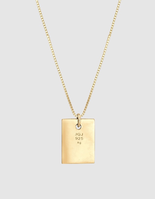 Kuzzoi - ICONIC EXCLUSIVE - North Star Dog Tag Necklace in Gold-Plated 925 Silver