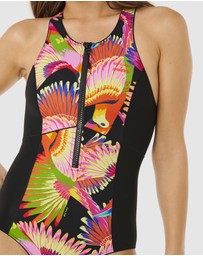 Rip Curl - Rip Curl x Farm Rio  Mirage Zip Front One Piece