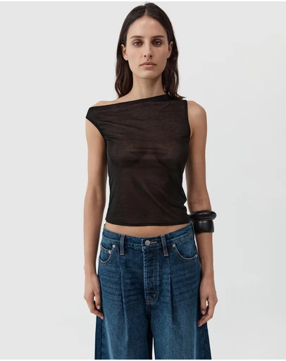 St. Agni - Fine Jersey Asymm Top