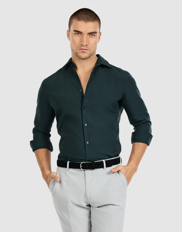 Tarocash - Tide Slim Linen Lyocell Shirt