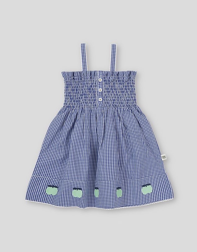 Goldie + Ace - Shirred Gingham Apple Dress - Babies-Kids
