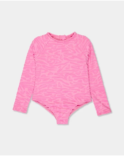 Roxy - Girls 2 to 7 Animalia One Piece Rash Vest