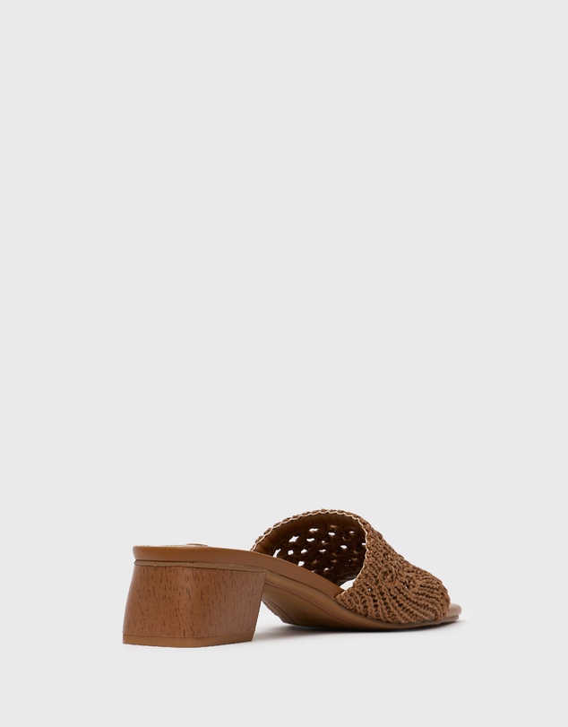 Betts - Holly Woven Block Heel Mules