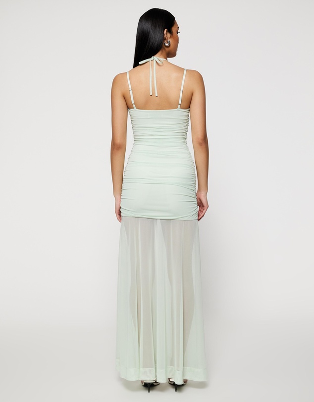Lover - Carla Bustier Mesh Maxi Dress