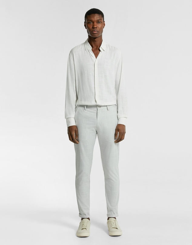 yd. - Terrazzo Check Skinny Chino