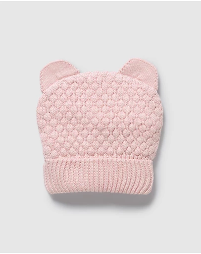 Wilson & Frenchy - Organic Knitted Bear Hat - Babies