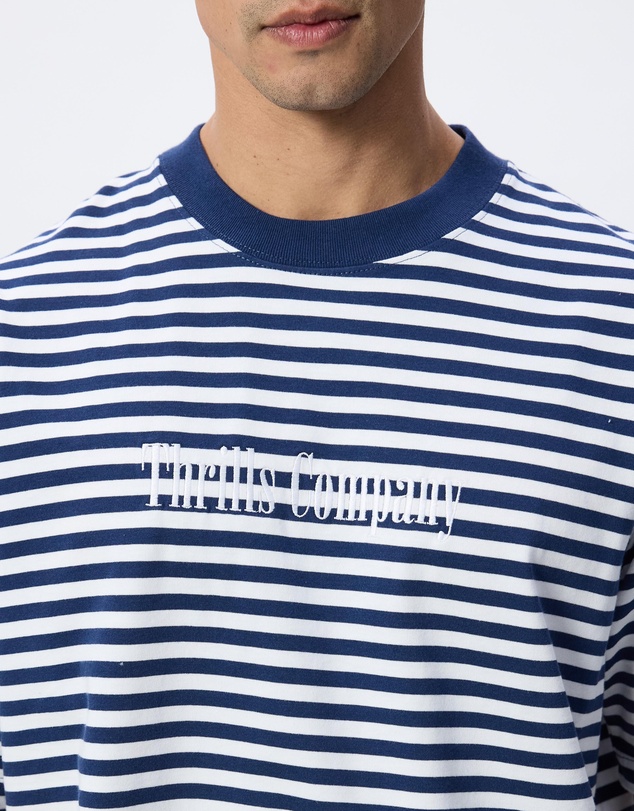 Thrills - Primitive Stripe Oversize Box Crop Tee