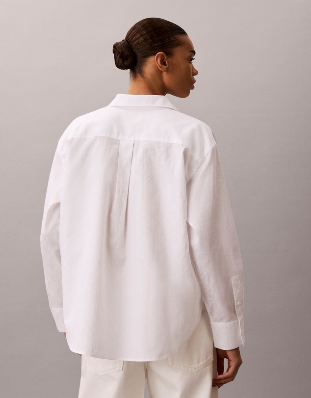 Calvin Klein Jeans - Cotton Poplin Jacquard Relaxed Shirt