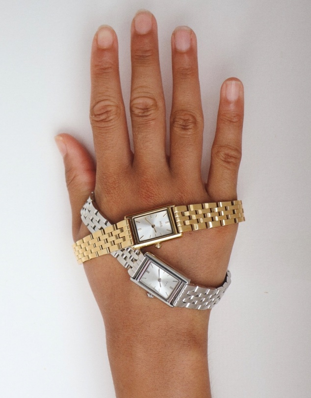 HOUSE OF SLANI - Classic Gold Rectangle Harper Watch