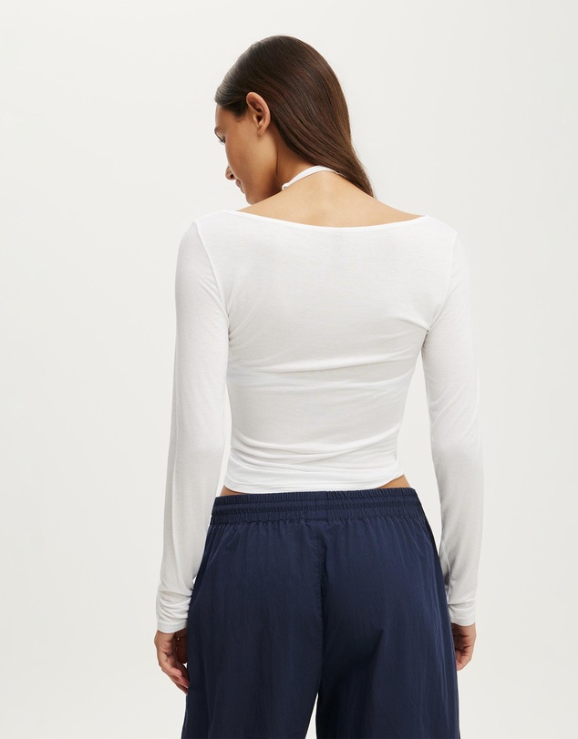 Cotton On Body Active - Active Sheer Boat Neck Longsleeve