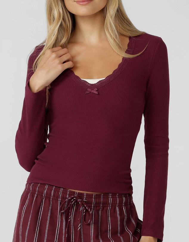 Lorna Jane - In The Moment Long Sleeve Rib Top