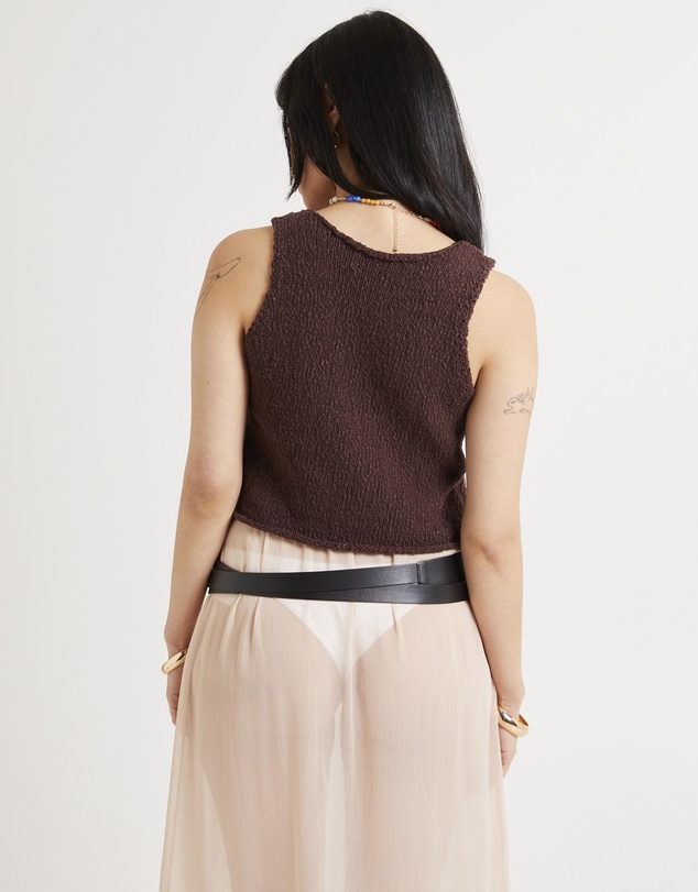 Subtitled - Bel Boucle Vest Top