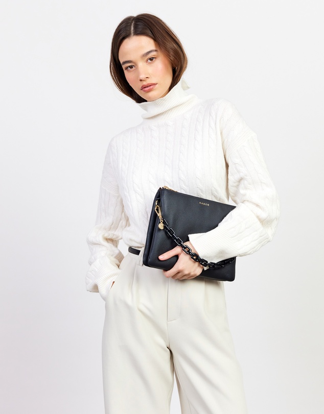 SABEN - Matilda Crossbody Black + Tonal Chain