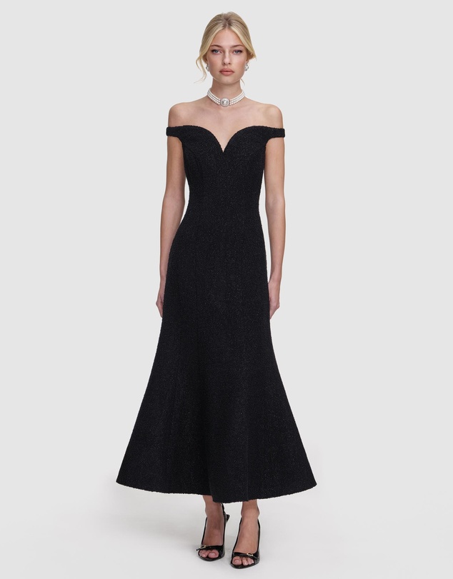 Self Portrait - Boucle Midi Dress