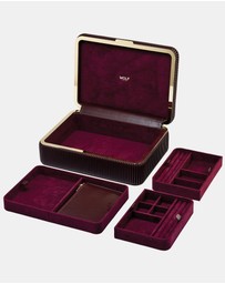 Wolf - Wolf Bella Medium Jewellery Box Bordeaux