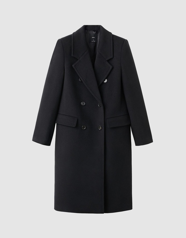 M.N.G - Double-Breasted Wool Coat