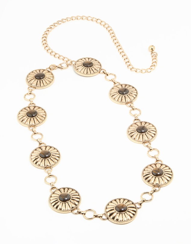 Lovisa - Antique Gold Bohemian Disc Belt