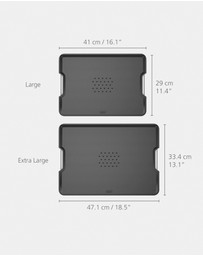 Joseph Joseph - Cut&Carve™ Plus Extra-Large Multi-function Chopping Board (Black)