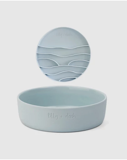 Lilly + Dash - Dog Food Water Bowl & Insert Combo