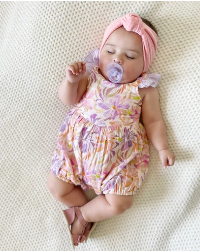 WITH LOVE FOR KIDS - Cotton Muslin Frill Playsuit - Babies