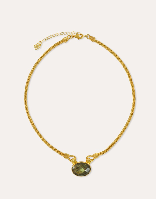 Ottoman Hands - Daphne Labradorite Chain Necklace