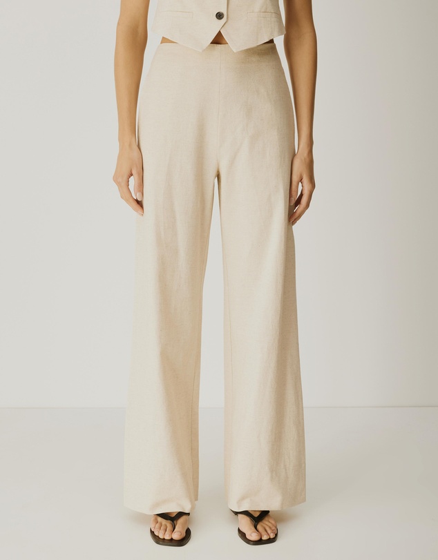Atmos&Here - Nima Linen Blend Tailored Pants