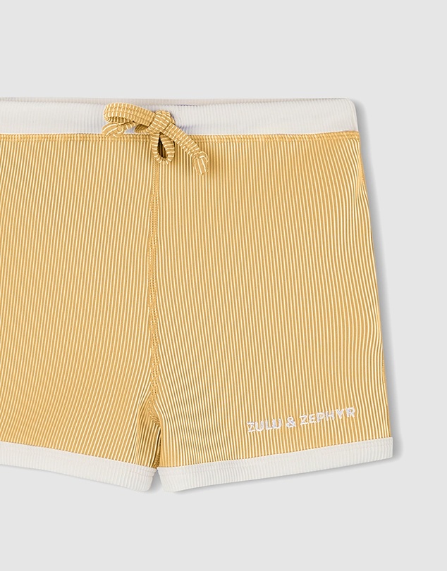 Zulu & Zephyr Mini - Mini Stripe Rib Surf Shorts - Kids