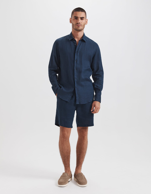 SABA - Anderson Long Sleeve Classic Linen Shirt