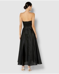 Montique - Lila Black Organza Gown