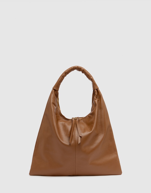 Florence - Elizabeth Tan Hobo Leather Bag