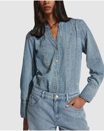 Decjuba - Isabel Rhinestone Denim Shirt