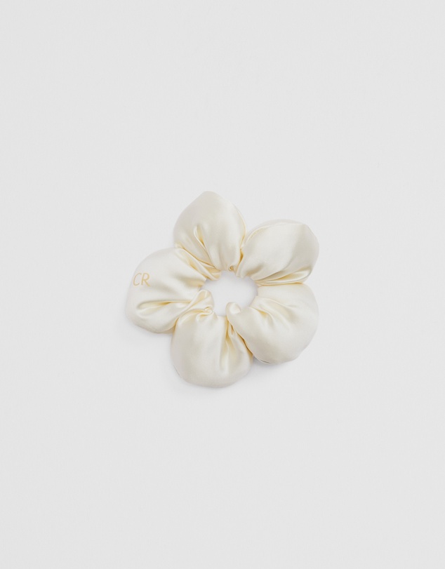 Country Road - Satin Flower Scrunchie