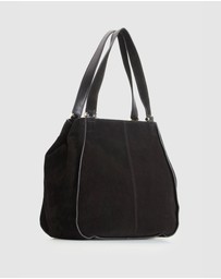 Evity - Iris Suede Leather Tote Bag
