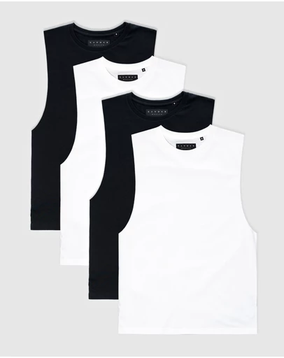 Xander - 4-Pack Blanc Tank