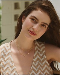 Ania Haie - Ania Haie Gold Classic Bezel-Set Station Necklace