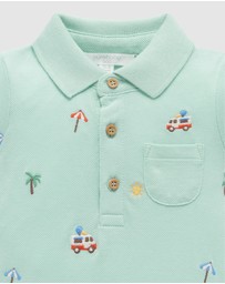 Purebaby - Polo Growsuit -Kids-Babies