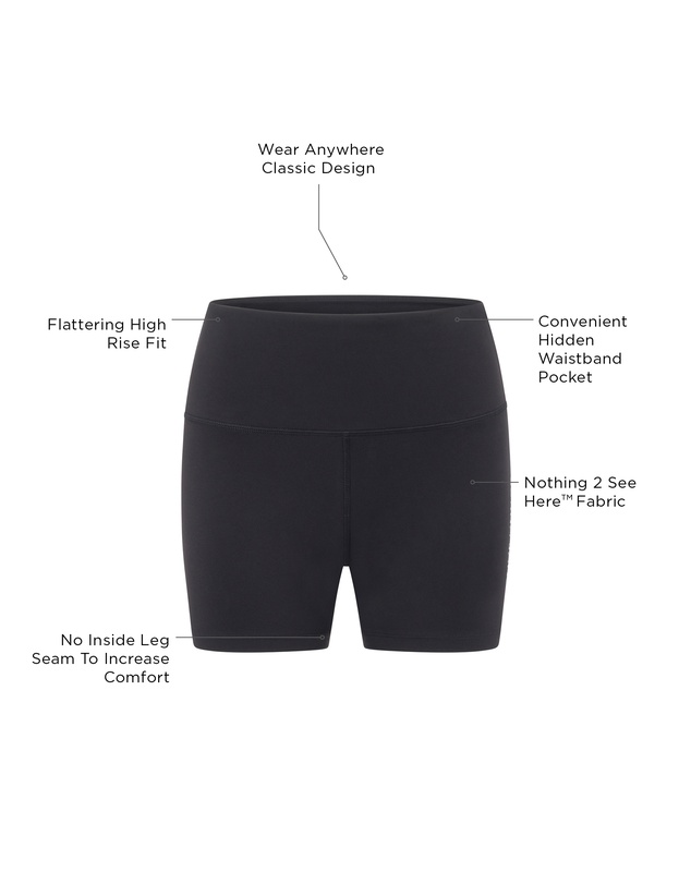 Lorna Jane - Lotus No Chafe Phone Pocket 12cm Bike Shorts