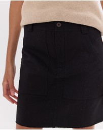 Cloth & Co. - The Short Element Skirt | Black