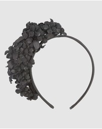 Max Alexander - Black Flower Fascinator Headband