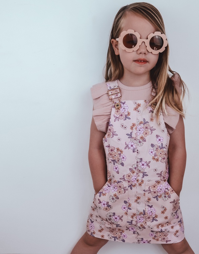 WITH LOVE FOR KIDS - Hazel Denim Pinafore Dress - Babies - Kids