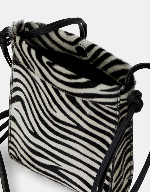 ARKET - Zebra-Print Leather Crossbody