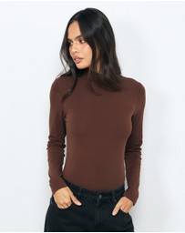 AERE - Mock Neck T-Shirt