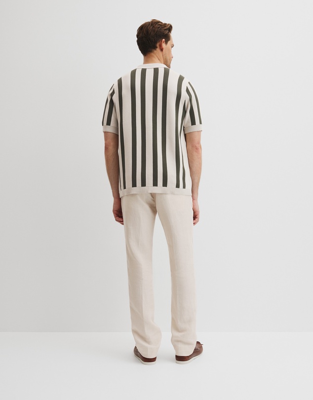 Country Road - Organically Grown Cotton Stripe Knit Shirt