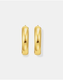 THOMAS SABO - Large chunky hoop earrings gold