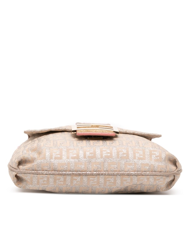 Pre-Loved by Azura Reborn - Pre-Loved Zucchino Metallic Canvas Flap Crossbody