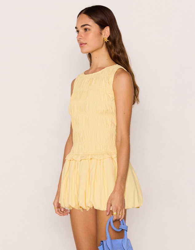 MINKPINK - Ciel Shirred Bubble Mini Dress