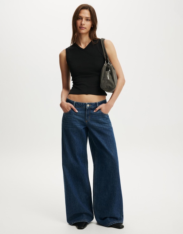 Cotton On - Low Rise Wide Jeans