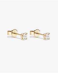 Michael Hill - 0.50 Carat TW Laboratory-Grown Diamond Solitaire Stud Earrings in 14kt Yellow Gold