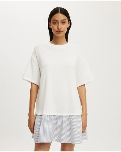 WHITE BLUE STRIPE